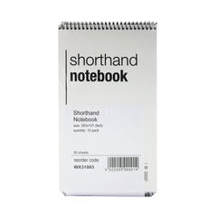 View more details about Spiral Shorthand Notepad 80 Leaf (Pack of 10)
