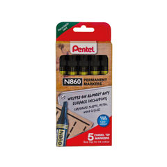 View more details about Pentel N860 Black Permanent Marker (Pack of 5)