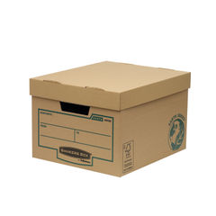 View more details about Fellowes Earth Series Brown Storage Box (Pack of 10)