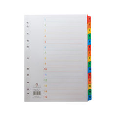 View more details about Concord A4 White 1-15 Multicoloured Tab Index