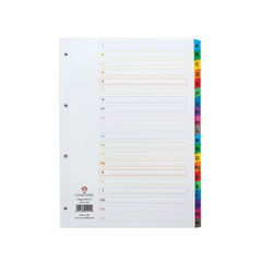 View more details about Concord A4 Multi-Coloured 20 Part Index Divider A-Z Tabs