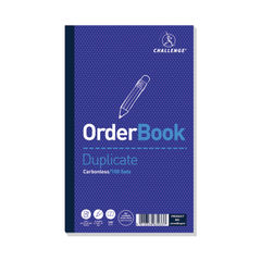 View more details about Challenge Carbonless Duplicate Order Book 210x130mm (Pack of 5)