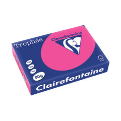 View more details about Trophee A4 Neon Pink 80gsm Paper (Pack of 500)