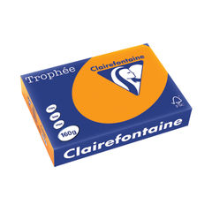 View more details about Clairefontaine Trophee A4 160gsm Orange Card (Pack of 250)