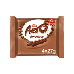 View more details about Nestle Aero Bubbly Bar Milk Chocolate Multipack 27g (Pack of 4)