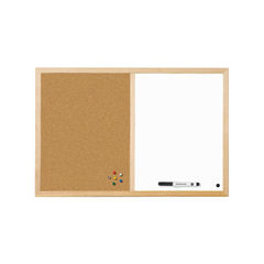 View more details about Bi-Office Dual Purpose Cork and Whiteboard