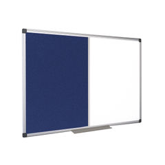 View more details about Bi-Office 1200x900mm Drywipe and Felt Combination Board