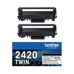 View more details about Brother TN2420 Black High Yield Toner Twin Pack - TN2420TWIN