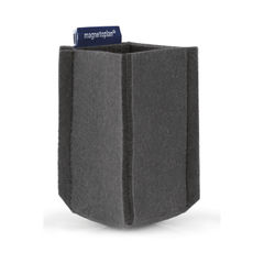 View more details about Magnetoplan MagnetoTray Felt Pen Holder Small 60x60x100mm Grey