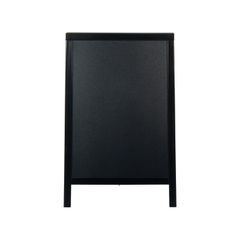 View more details about Securit Duplo Pavement Chalkboard with Lacquered Black Pinewood Frame