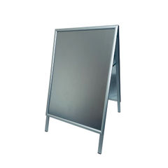 View more details about Deflecto A1 Pavement Display Board with Snap Frame Aluminium Silver