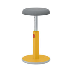 View more details about Leitz Ergo Cosy Active Sit/Stand Stool 370x370x690mm Warm Yellow