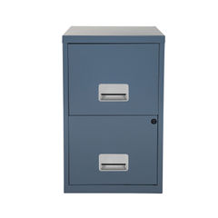 View more details about Pierre Henry Dark Grey H660mm A4 2 Drawer Maxi Filing Cabinet