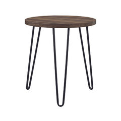 View more details about Owen Round End Table Walnut