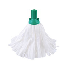 View more details about Exel Big White Green Mop Heads (Pack of 10)