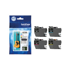 View more details about Brother LC421XL Ink Cartridges Black Cyan Magenta Yellow