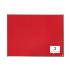 View more details about Nobo Essence 1200 x 900mm Red Felt Notice Board