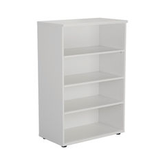 View more details about First H1200mm White Wooden Bookcase