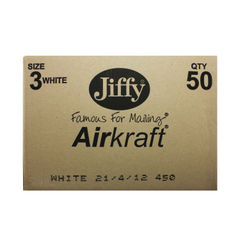 View more details about Jiffy Airkraft White Size 3 Mailers (Pack of 50)