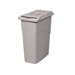 View more details about Rubbermaid Slim Jim Confidential Waste Container Grey