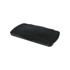 View more details about Rubbermaid Black Slim Jim Hinged Lid