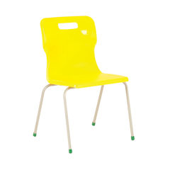 View more details about Titan 350mm Yellow 4-Leg Chair