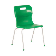 View more details about Titan 350mm Green 4-Leg Chair