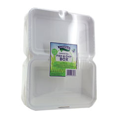 View more details about Caterpack Biodegradable Hinged Fish and Chip Container (Pack of 50)