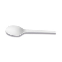 View more details about Vegware Spoon 6.5in Compostable White (Pack of 1000)