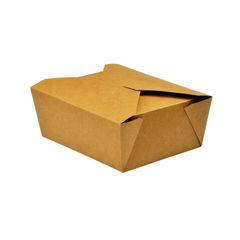 View more details about Vegware Food Carton No. 8 1300ml Kraft Brown (Pack of 300)