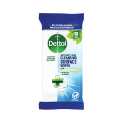 View more details about Dettol Antibacterial Cleansing Wipes 30 Wipes (Pack of 10)