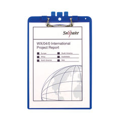 View more details about Snopake Clipboard with Pen Holder A4 Blue