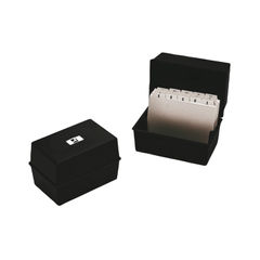 View more details about Q-Connect Card Index Box 127x76mm Black