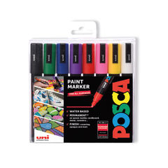 View more details about Posca Uni PC-5M Assorted Paint Marker (Pack of 8)