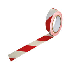 View more details about Vinyl Hazard Tape White/Red 50mmx33m (Pack of 24)