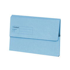 View more details about Guildhall A4/Foolscap Blue Document Wallets 285gsm (Pack of 50)