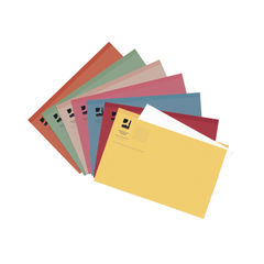 View more details about Q-Connect Square Cut Folder Lightweight 180gsm Foolscap Assorted (Pack of 100) KF01491