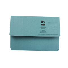 View more details about Q-Connect Document Wallet Foolscap Blue (Pack of 50) KF23011