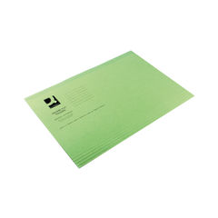 View more details about Q-Connect Square Cut Folder Lightweight 180gsm Foolscap Green (Pack of 100) KF26031