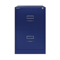 View more details about Bisley H710mm Oxford Blue 2-Drawer Steel Filing Cabinet FC