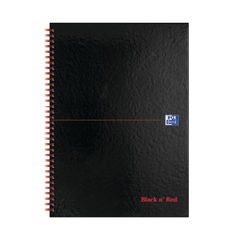 View more details about Black n’ Red A4 Hardback Wirebound Notebook (Pack of 5 + 2 FREE)