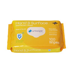 View more details about Uniwipe Hand and Surface Wipes (Pack of 100)