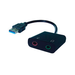 View more details about Connekt Gear USB-A 2x3.5mm Stereo Jack Adapter A Male Female