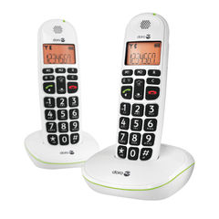 View more details about Doro DECT White Cordless Telephone Twin Pack