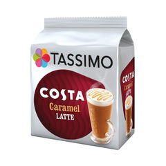View more details about Tassimo Costa Caramel Latte Capsules (Pack of 40)