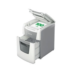 View more details about Leitz IQ Autofeed Office 100 Micro-Cut P-5 Shredder White