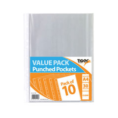 View more details about A4 30 Micron Punched Pockets (Pack of 200)