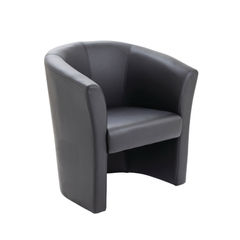 View more details about Avior Black Vinyl Tub Chair