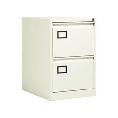 View more details about Jemini H711mm White 2 Drawer Filing Cabinet Lockable