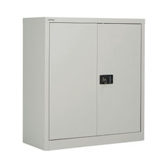 View more details about Jemini 1000mm Grey 2 Door Stationery Cupboard